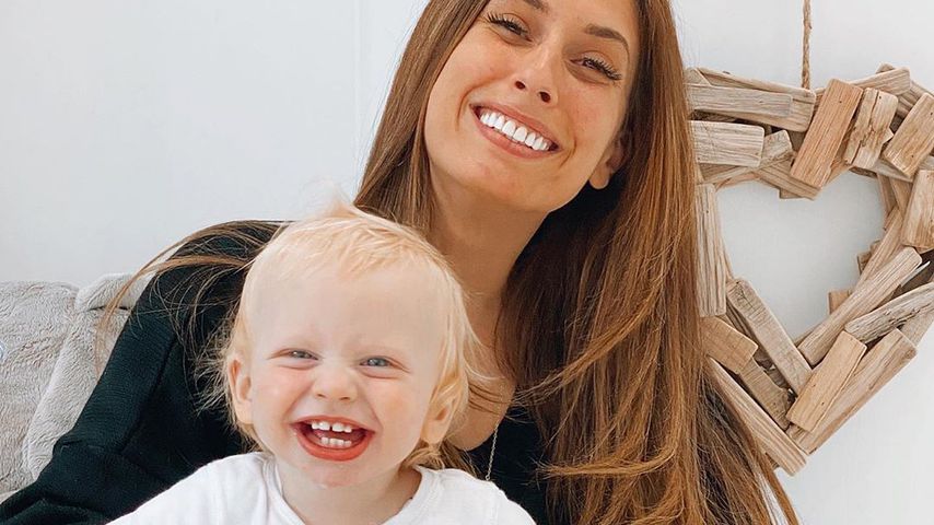 Stacey Solomon mit ihrem Sohn Rex