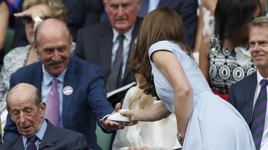 Der Designer Stan Smith und Prinzessin Kate im Julli 2019