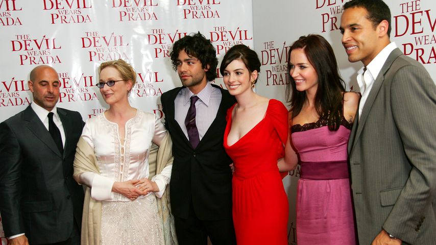 Stanley Tucci, Meryl Streep, Adrian Grenier, Anne Hathaway, Emily Blunt und Daniel Sunjata