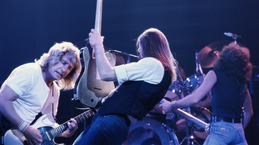 Status Quo bei einem Konzert im Jahr 1984