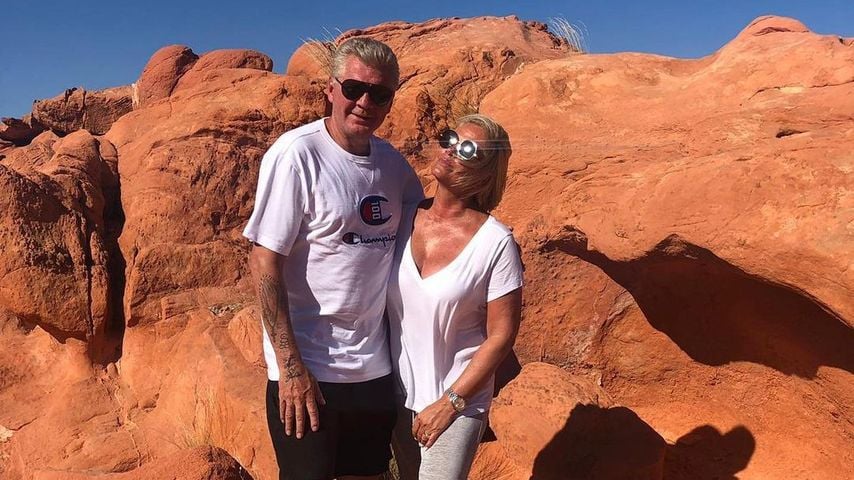 Stefan Effenberg und Claudia Effenberg im Urlaub