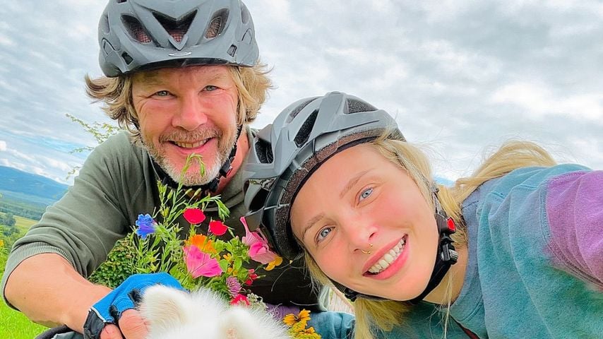 Stefan Kleiser und Theresia Fischer mit ihrem Hund im Juli 2024