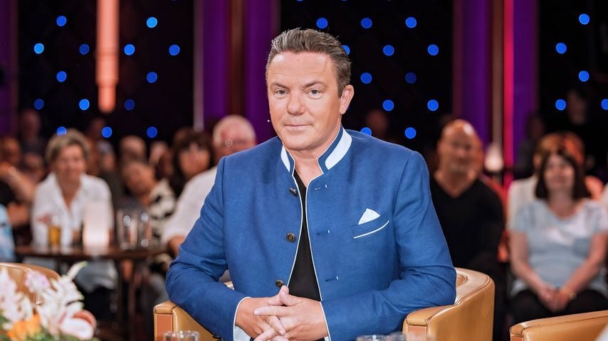 Stefan Mross bei der Aufzeichnung der MDR-Talkshow "Riverboat", Mai 2026