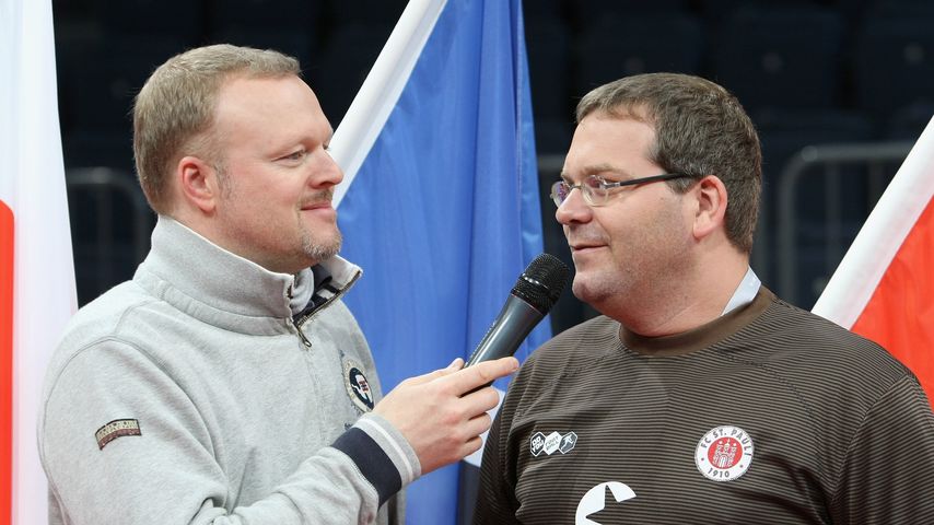 Stefan Raab und Elton im Mai 2009