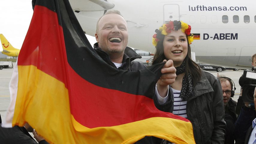 Stefan Raab und Lena Meyer-Landrut im Mai 2010