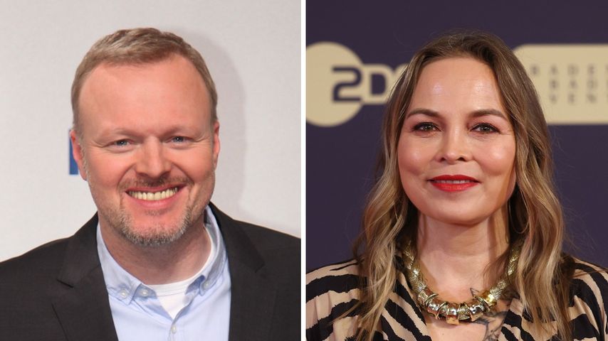 Collage: TV-Star Stefan Raab und Ex-Profiboxerin Regina Halmich
