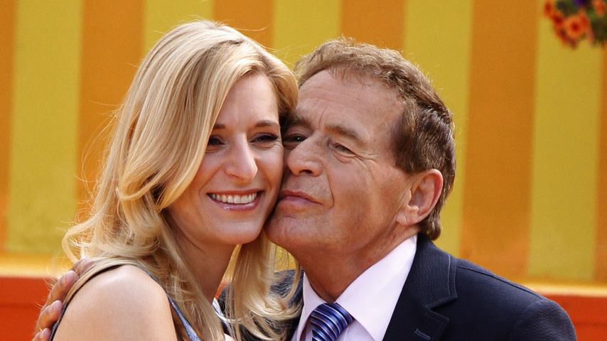 Stefanie Hertel mit ihrem Vater Eberhard Hertel im Mai 2015