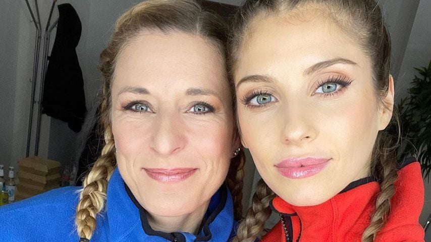 Stefanie Hertel und Cathy Hummels im November 2020