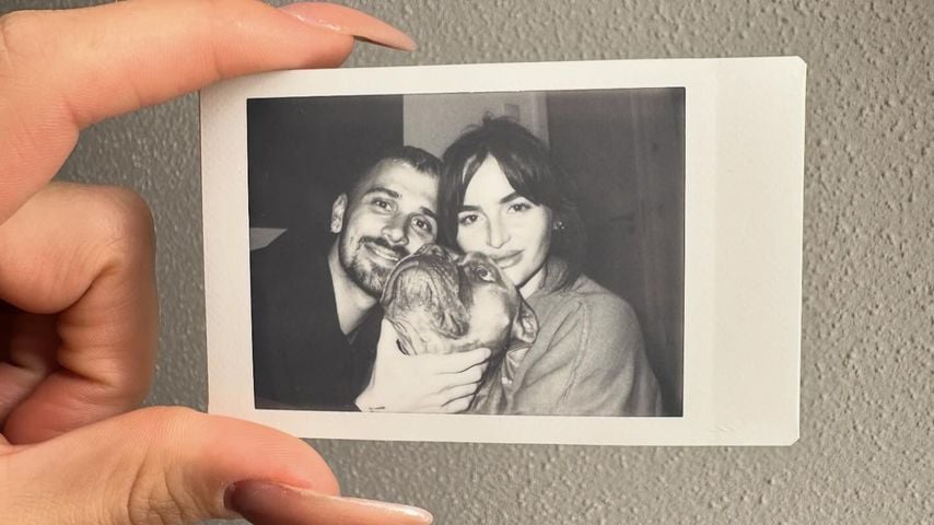 Stefanie Schaller, ihr Hund Baby und ihr Partner