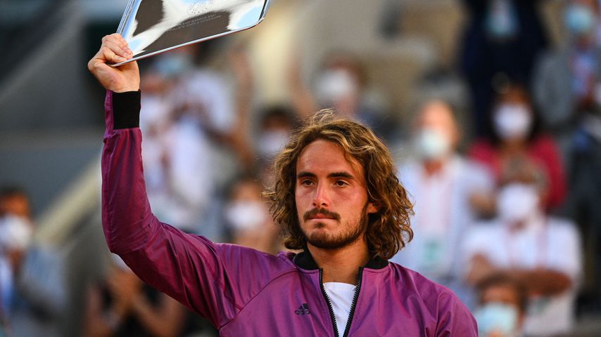 Stefanos Tsitsipas bei den French Open in Paris im Juni 2021