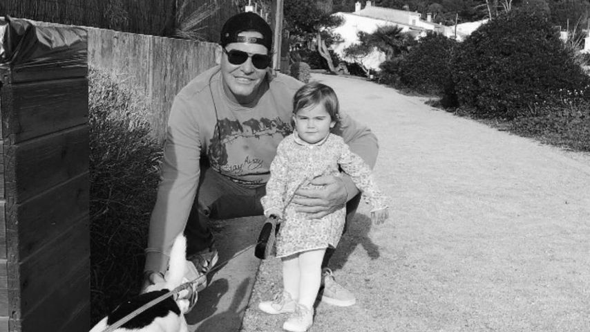 Steff Jerkel mit seiner Tochter Josephine