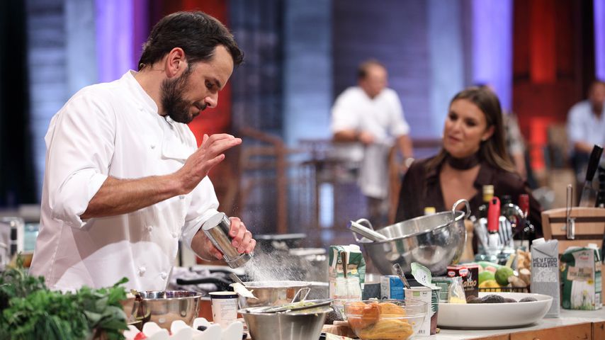 Steffen Henssler und Laura Wontorra bei "Grill den Henssler"