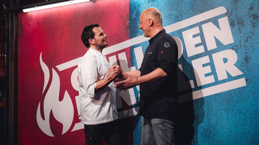 Steffen Henssler und Frank Rosin bei "Grill den Henssler" 2023