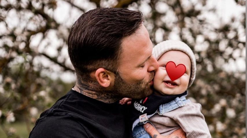 Steffen König mit seinem Sohn Damian