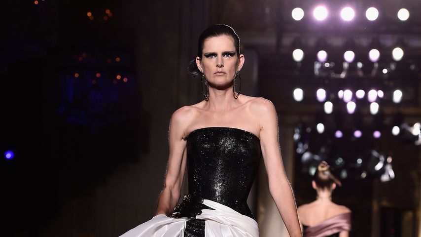 Stella Tennant bei der Paris Fashion Week, 2014