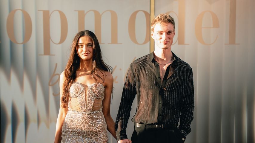 Stella und Luis beim Screening des GNTM-Finales in Berlin, Mai 2026