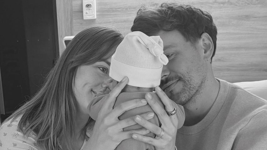 Steph Claire Smith und Josh Miller mit ihrer Tochter Billie Claire, Mai 2025