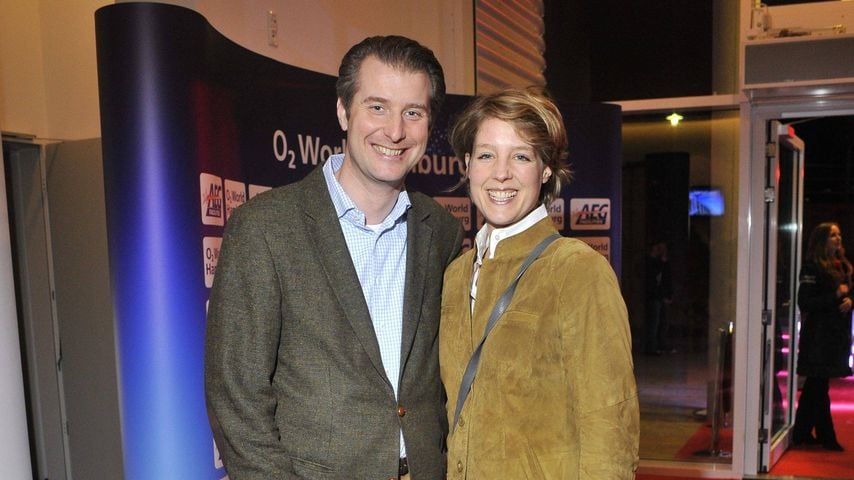 Stephan Hensel und Christina Block auf dem roten Teppich in Hamburg, März 2012