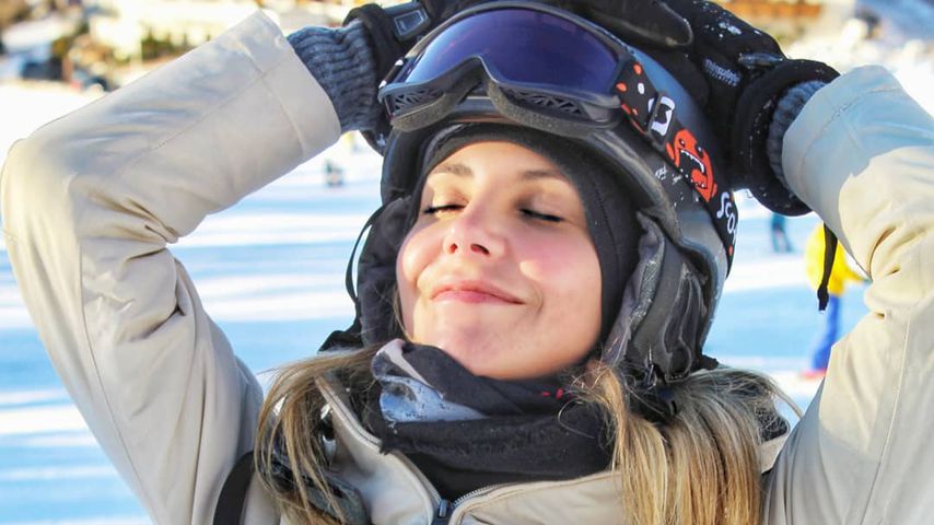Stephanie Lindner im Ski-Urlaub