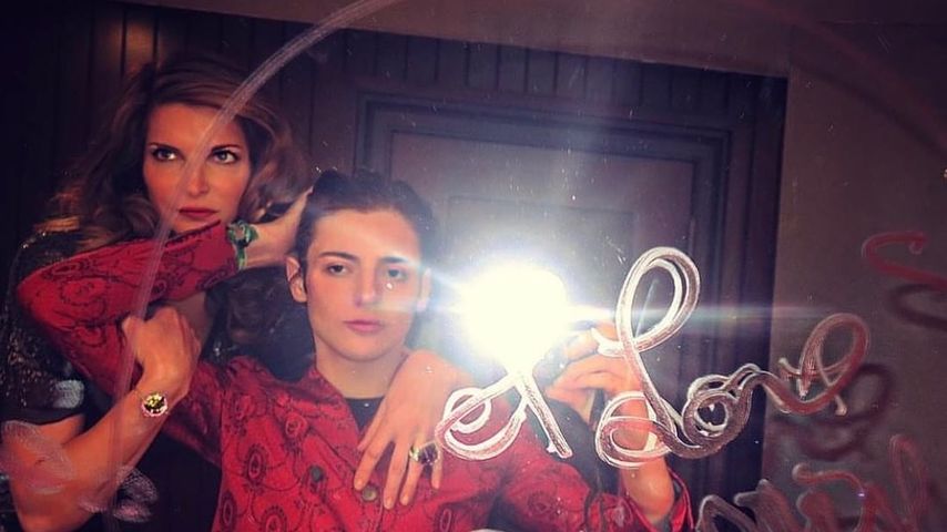Stephanie Seymour und ihr Sohn Harry Brant