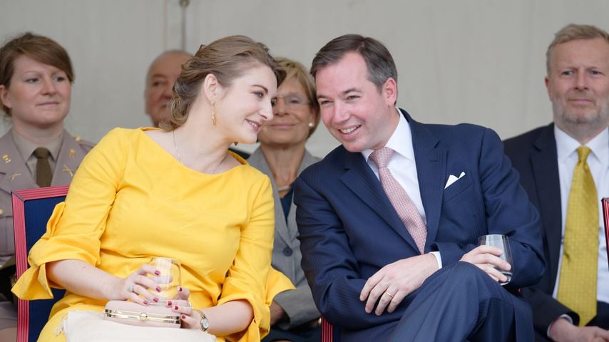 Erbgroßherzogin Stéphanie von Luxemburg und Erbgroßherzog Guillaume in Luxemburg