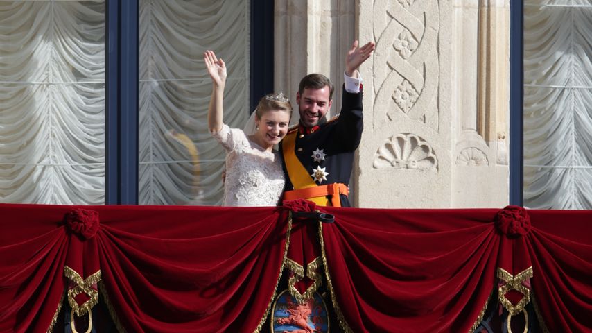 Stéphanie und Guillaume von Luxemburg bei ihrer Hochzeit 2012