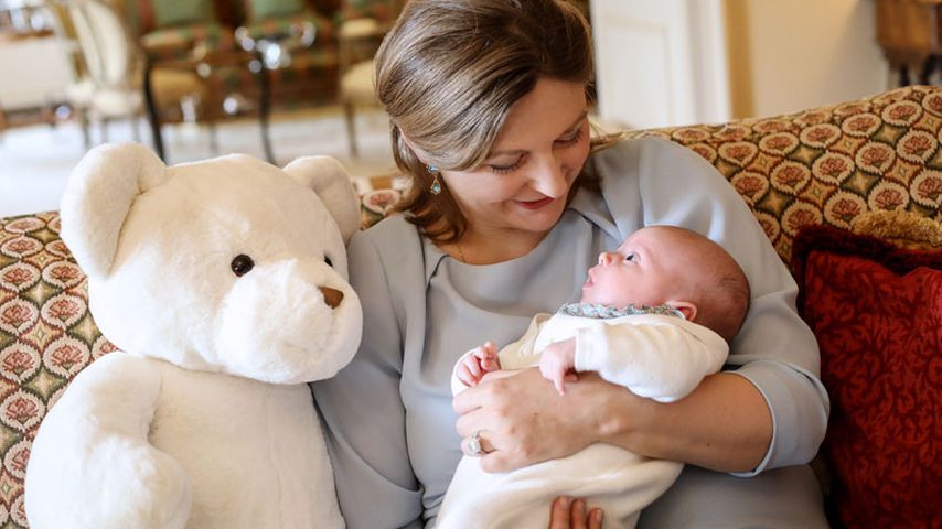 Stéphanie von Luxemburg mit ihrem Sohn Prinz Charles