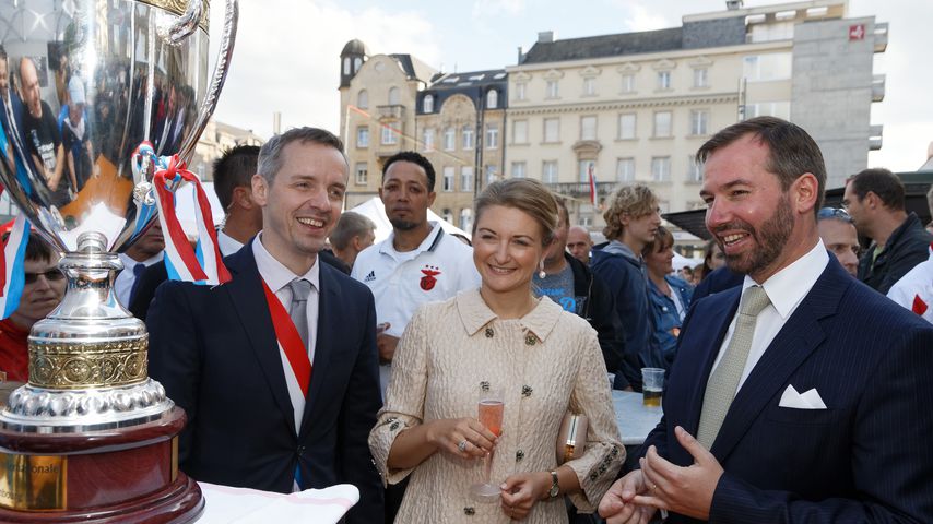 Stéphanie von Luxemburg und Prinz Guillaume im Juni 2018