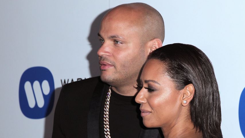 Stephen Belafonte und Mel B. auf der Grammy-Feier im Feburar 2015