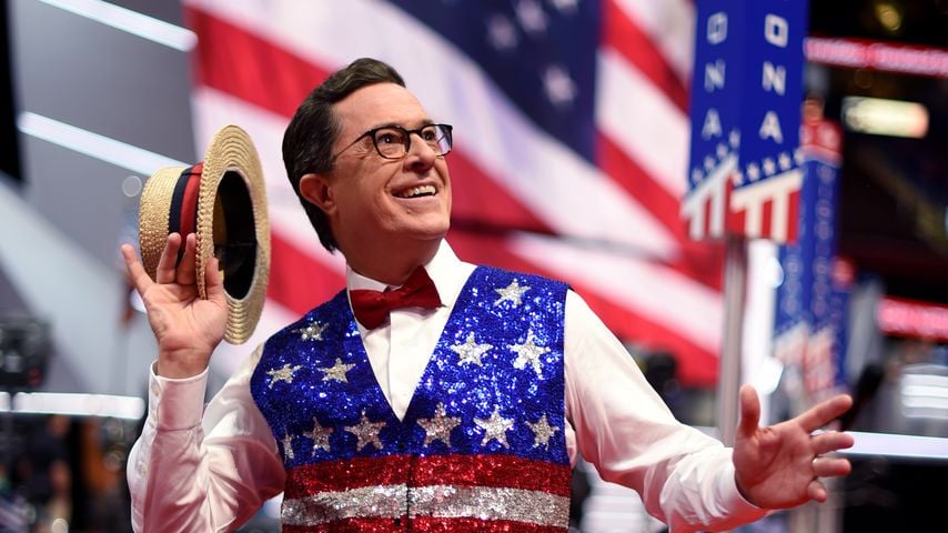 TV-Host Stephen Colbert in einem Beitrag für "The Late Show"