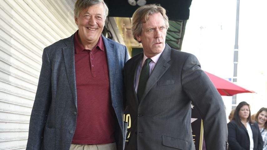 Stephen Fry und Hugh Laurie auf dem Walk of Fame