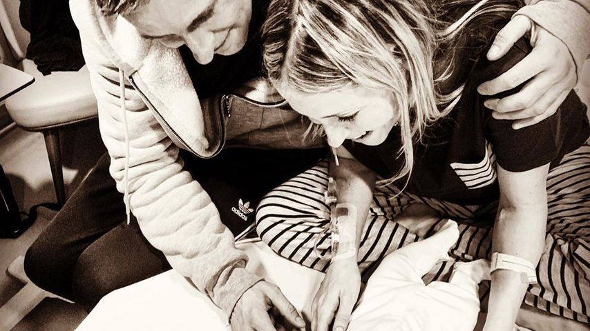 Stephen Haines und Nicole Appleton mit ihrer Tochter Skipper Hudson