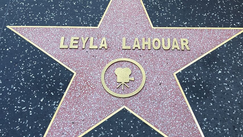Stern auf dem Walk of Fame von Leyla Lahouar in Hollywood, April 2025