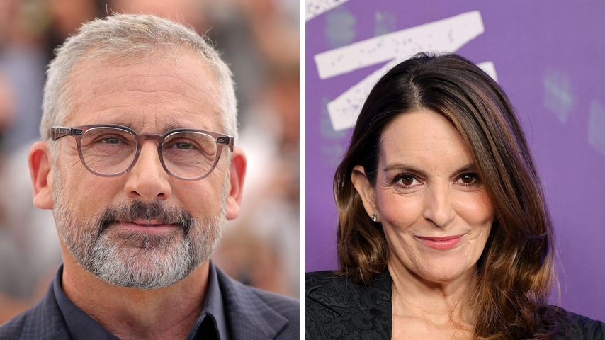 Collage: Steve Carell und Tina Fey