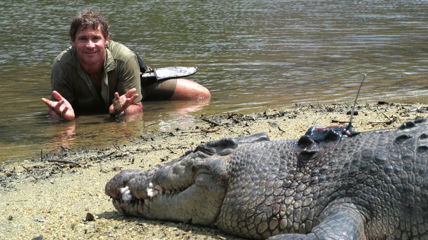 Steve Irwin im Australia Zoo, 2006