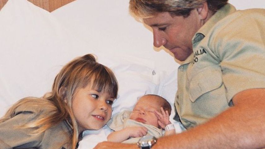 Steve Irwin mit seinen Kindern Bindi und Robert