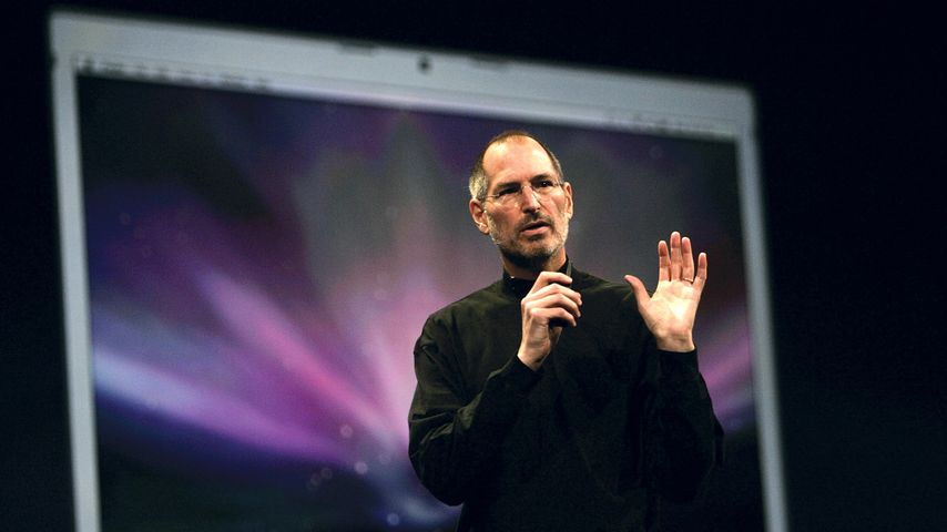 Steve Jobs bei einer Keynote im Jahr 2008