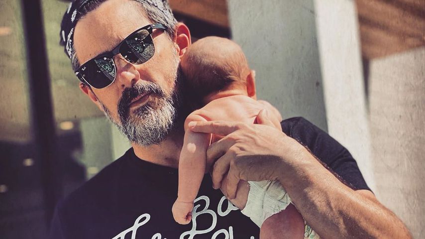 Steve Kazee und Sohn Callum im April 2020