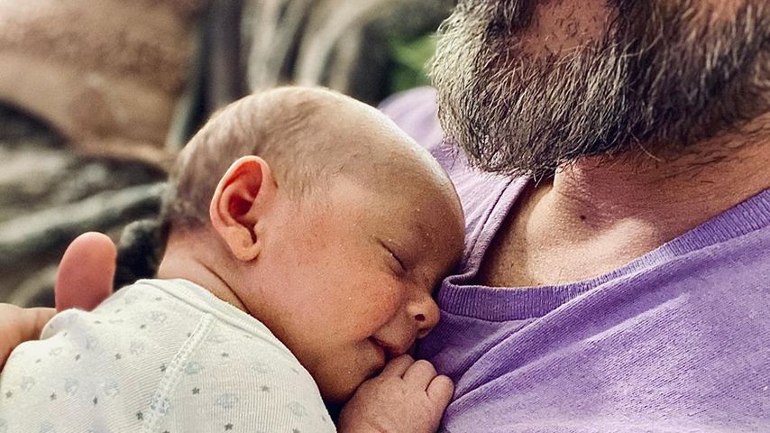 Steve Kazee mit Baby Callum
