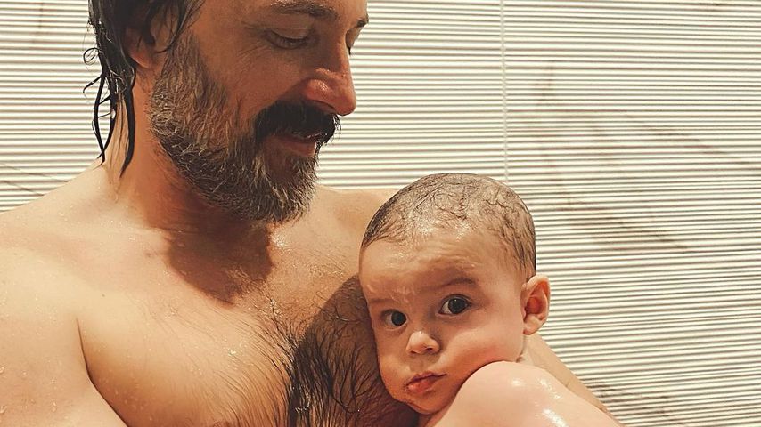 Steve Kazee mit seinem Sohn Callum, November 2020