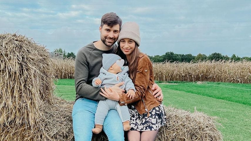 Steve und Svenja mit ihrem Baby