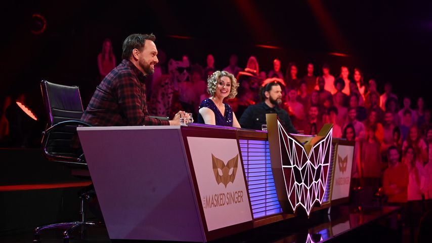 Steven Gätjen, Ruth Moschner und Rea Garvey im "The Masked Singer"-Rateteam