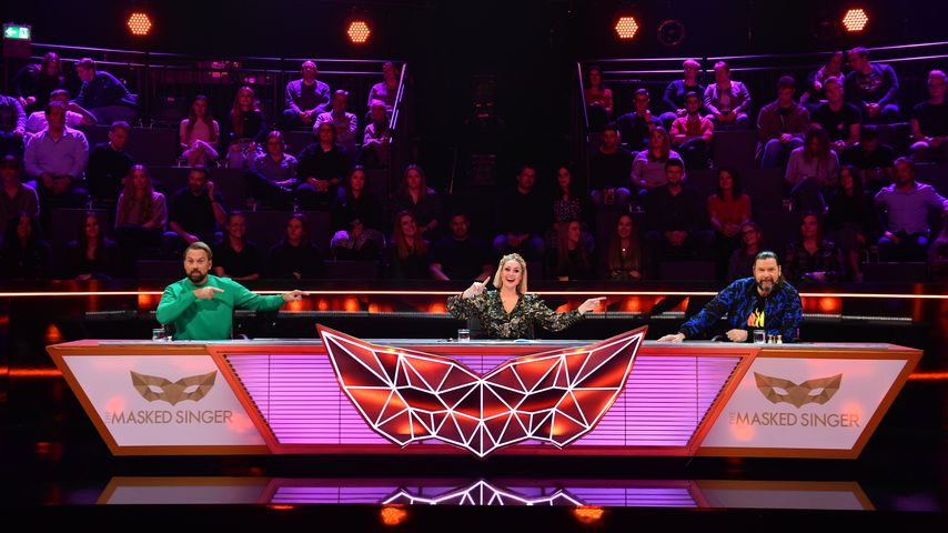 Steven Gätjen, Ruth Moschner und Rea Garvey, "The Masked Singer"-Rateteam