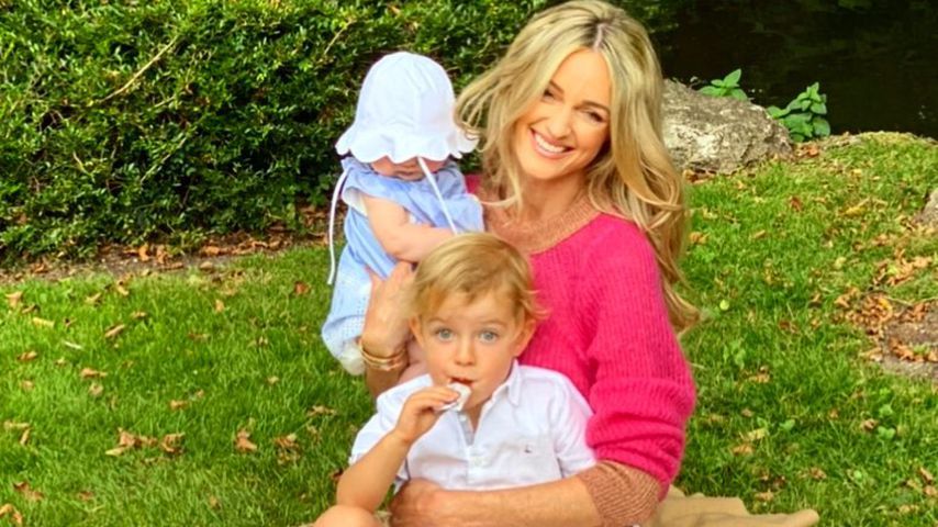Storm Keating mit ihren Kindern Cooper und Coco
