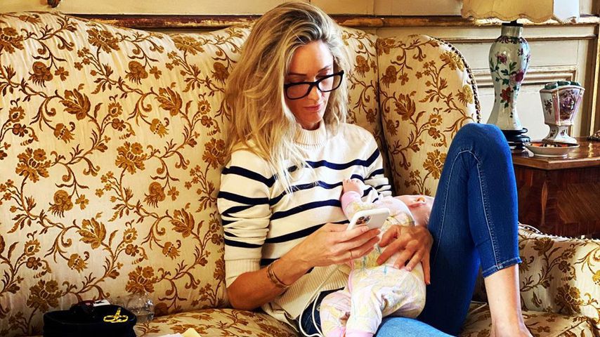 Storm Keating mit ihrer Tochter Coco