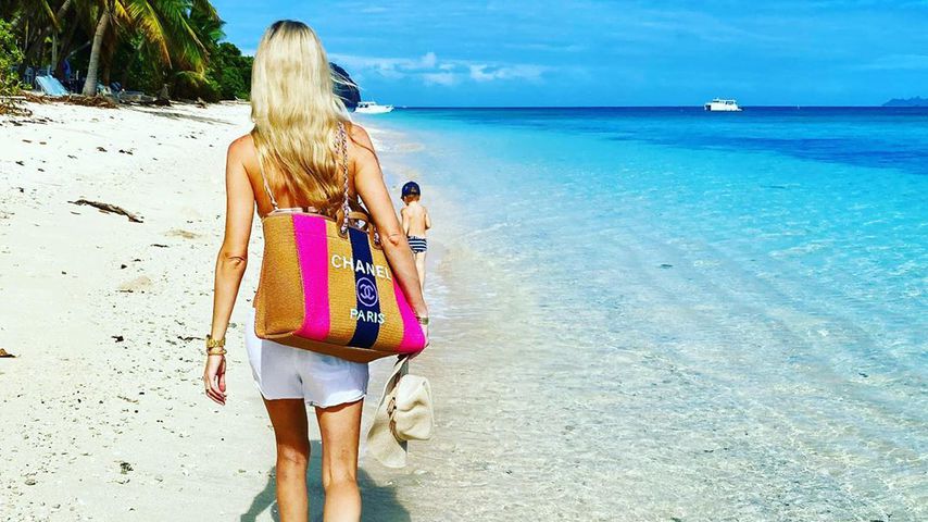 Storm Keating und ihr Sohn Cooper im Januar 2020