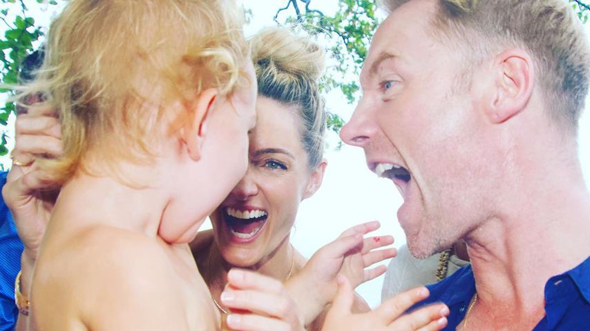 Storm und Ronan Keating mit ihrem Sohn