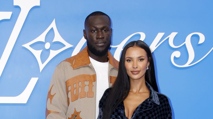 Stormzy und Maya Jama bei der Pariser Fashion Week im Juni 2024