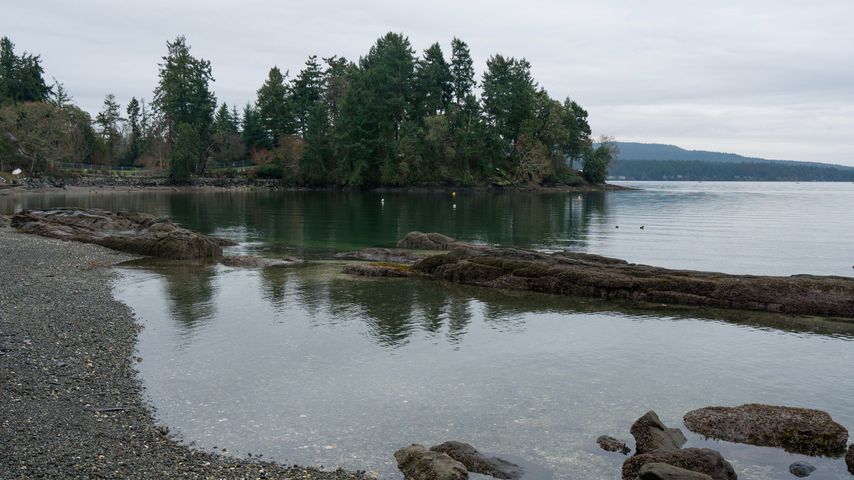 Strand bei North Saanich in Kanada