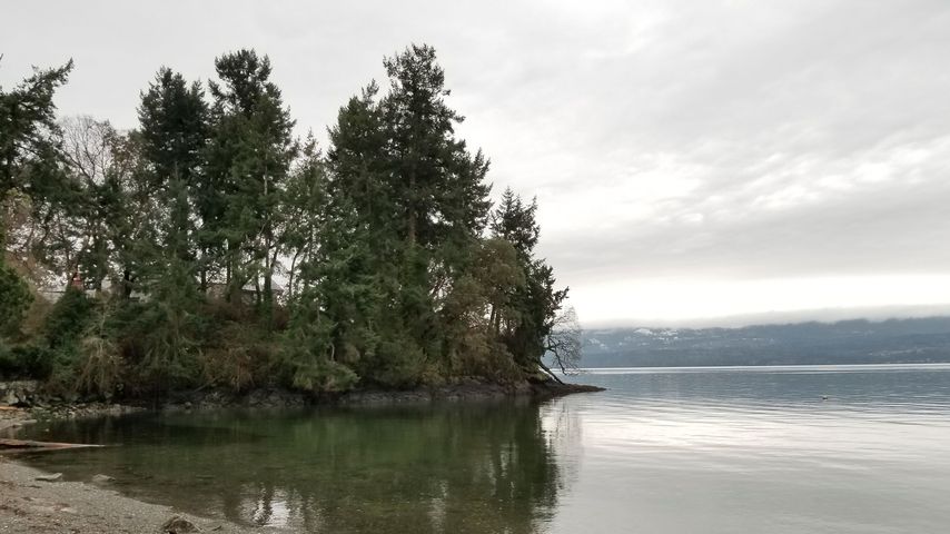 Strand bei North Saanich in Kanada